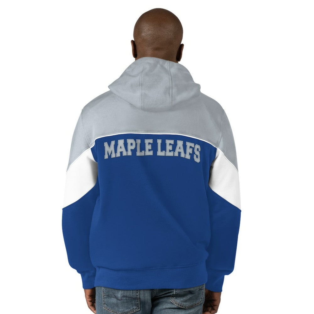 Toronto Maple Leafs Starter Power Forward Full-Zip Hoodie - Blue/Gray - NHL 200115916