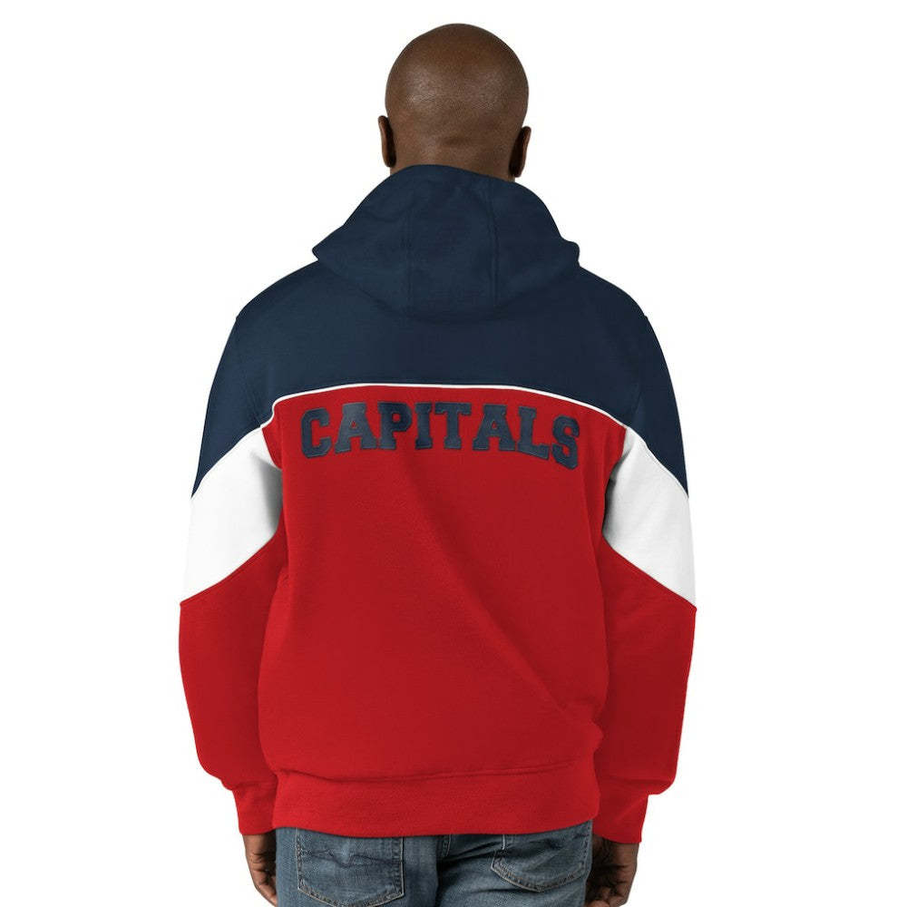 Washington Capitals Starter Power Forward Full-Zip Hoodie - Red/Navy - NHL 200115918