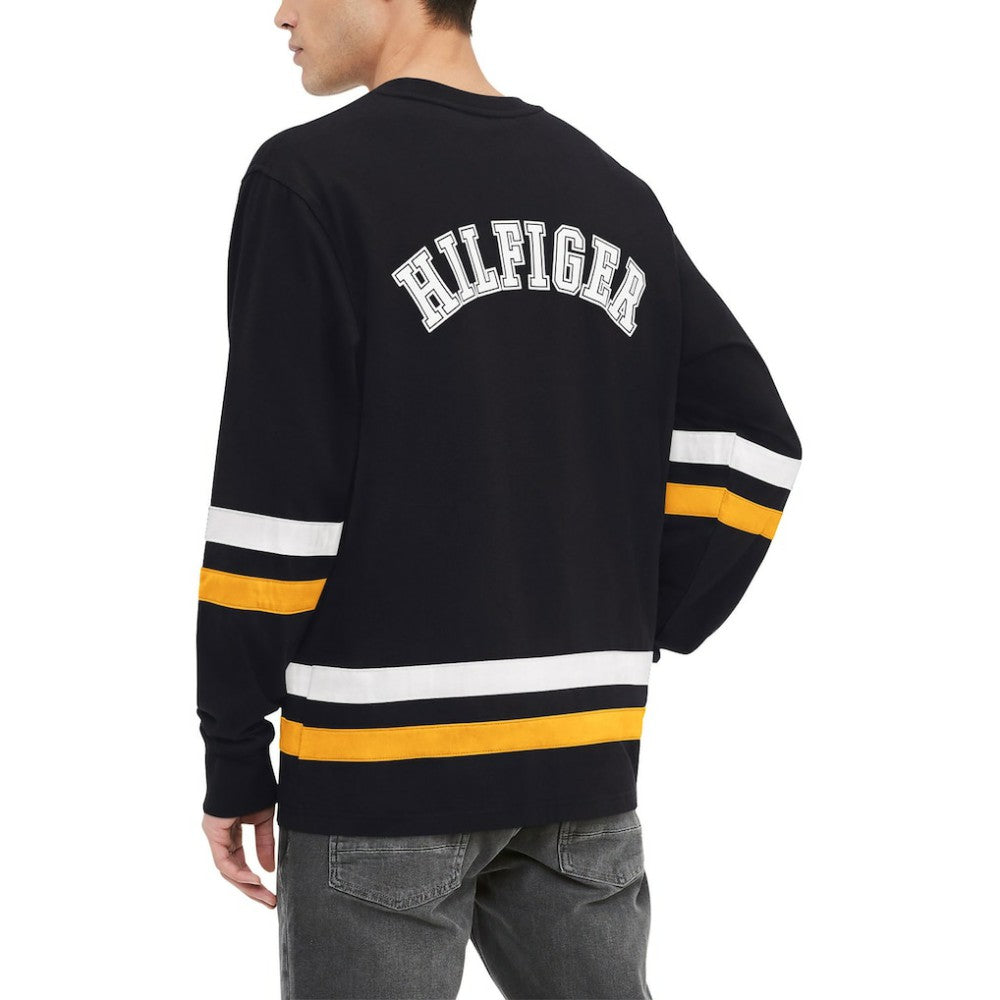 Boston Bruins Tommy Hilfiger Nolan Long Sleeve T-Shirt - Black - NHL 200115926