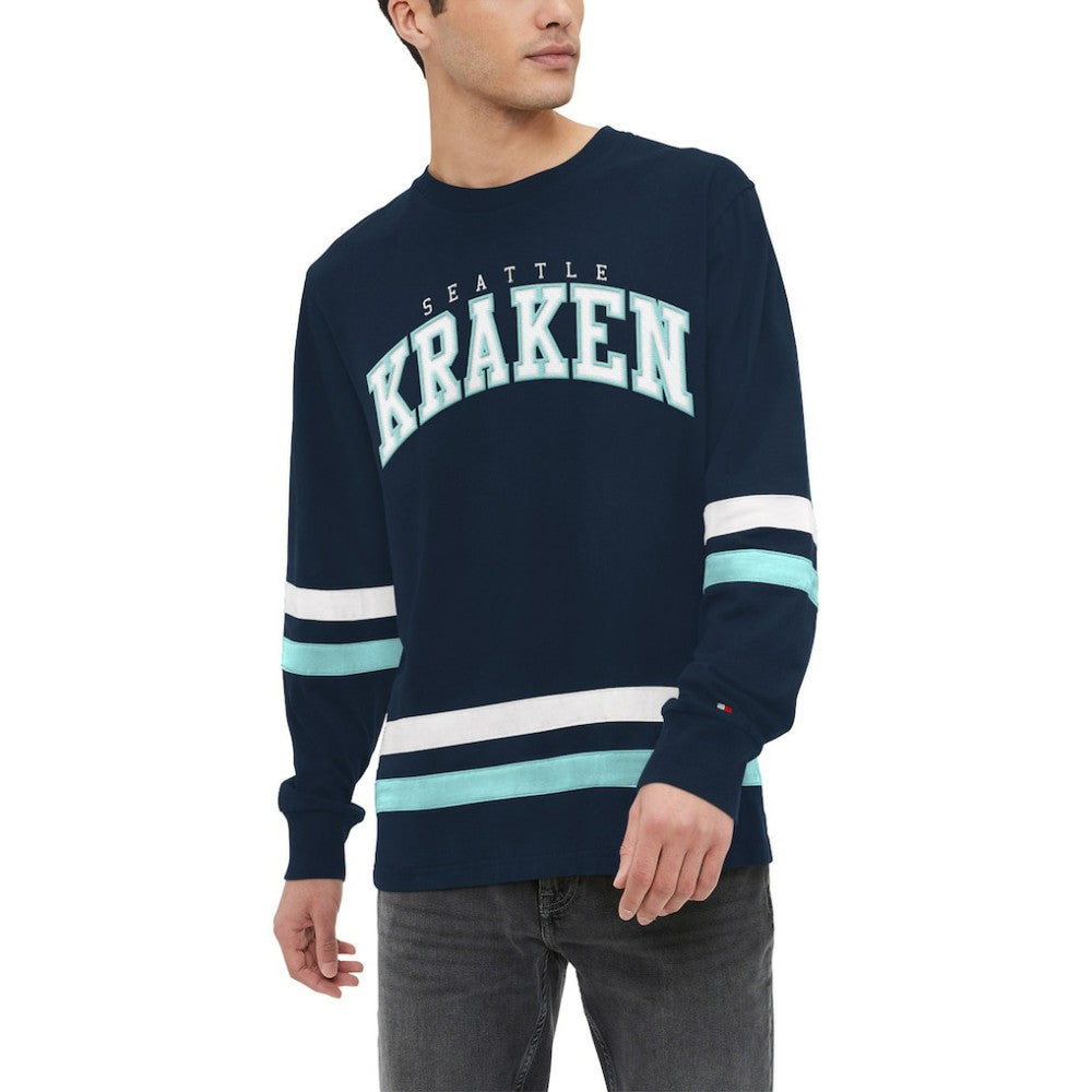 Seattle Kraken Tommy Hilfiger Nolan Long Sleeve T-Shirt - Navy - NHL 200115934
