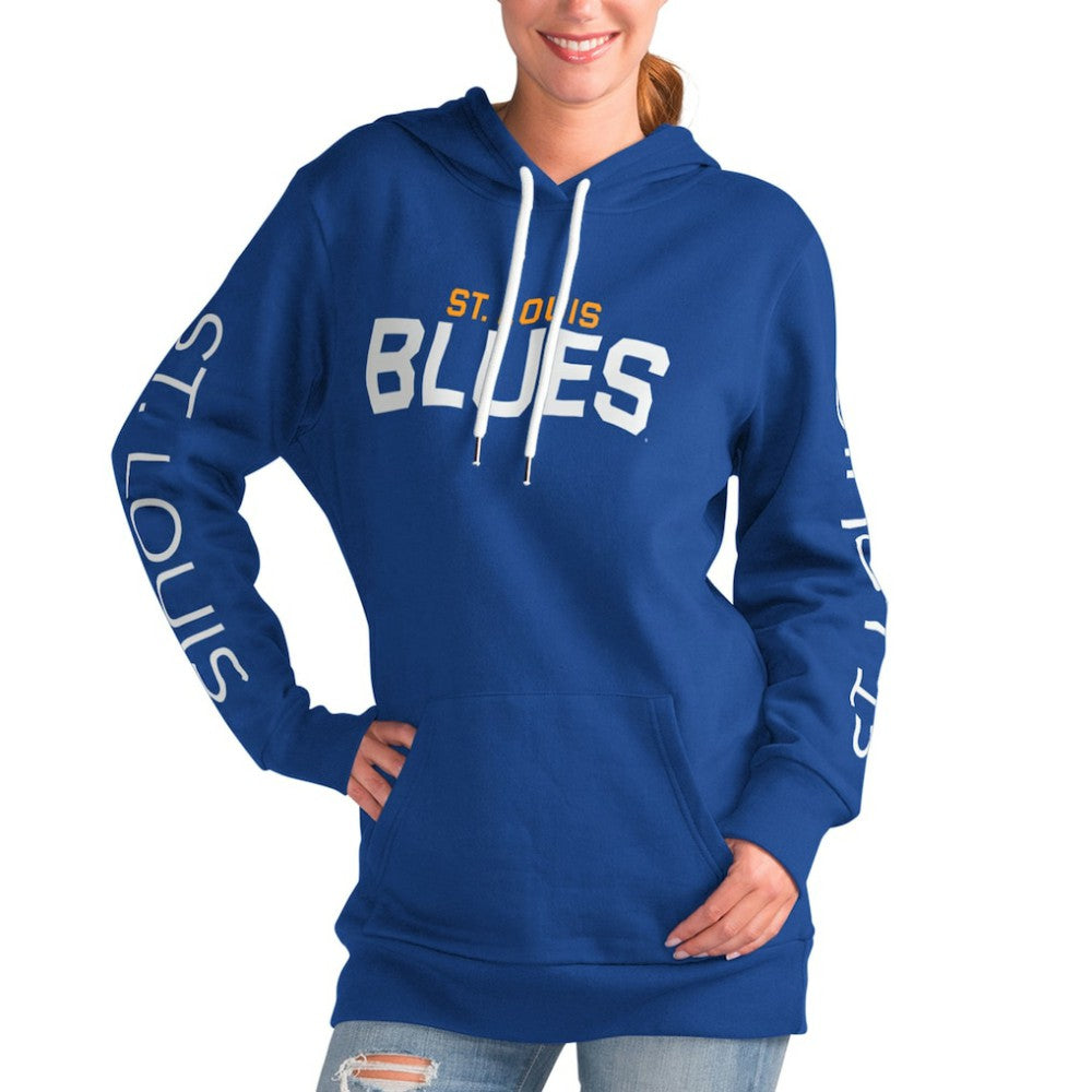 St. Louis Blues G-III 4Her by Carl Banks Women's Overtime Pullover Hoodie - Blue - NHL 200115969