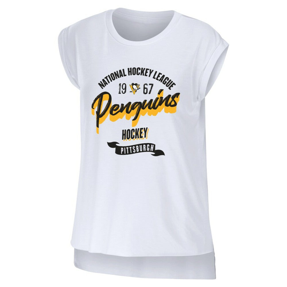 Pittsburgh Penguins WEAR by Erin Andrews Women's Domestic Tank Top - White - NHL 200116094