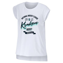 Seattle Kraken WEAR by Erin Andrews Women's Domestic Tank Top - White - NHL 200116096