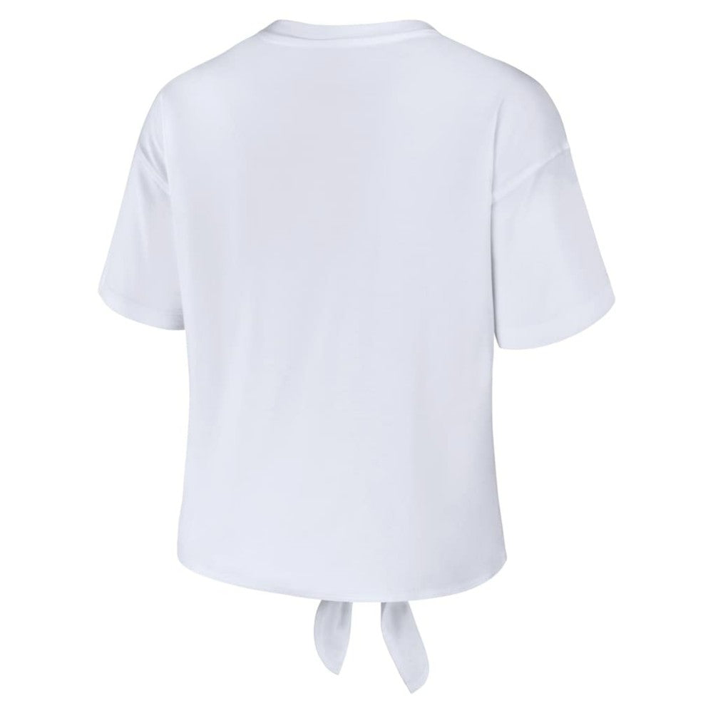 Colorado Avalanche WEAR by Erin Andrews Women's Front Knot T-Shirt - White - NHL 200116097