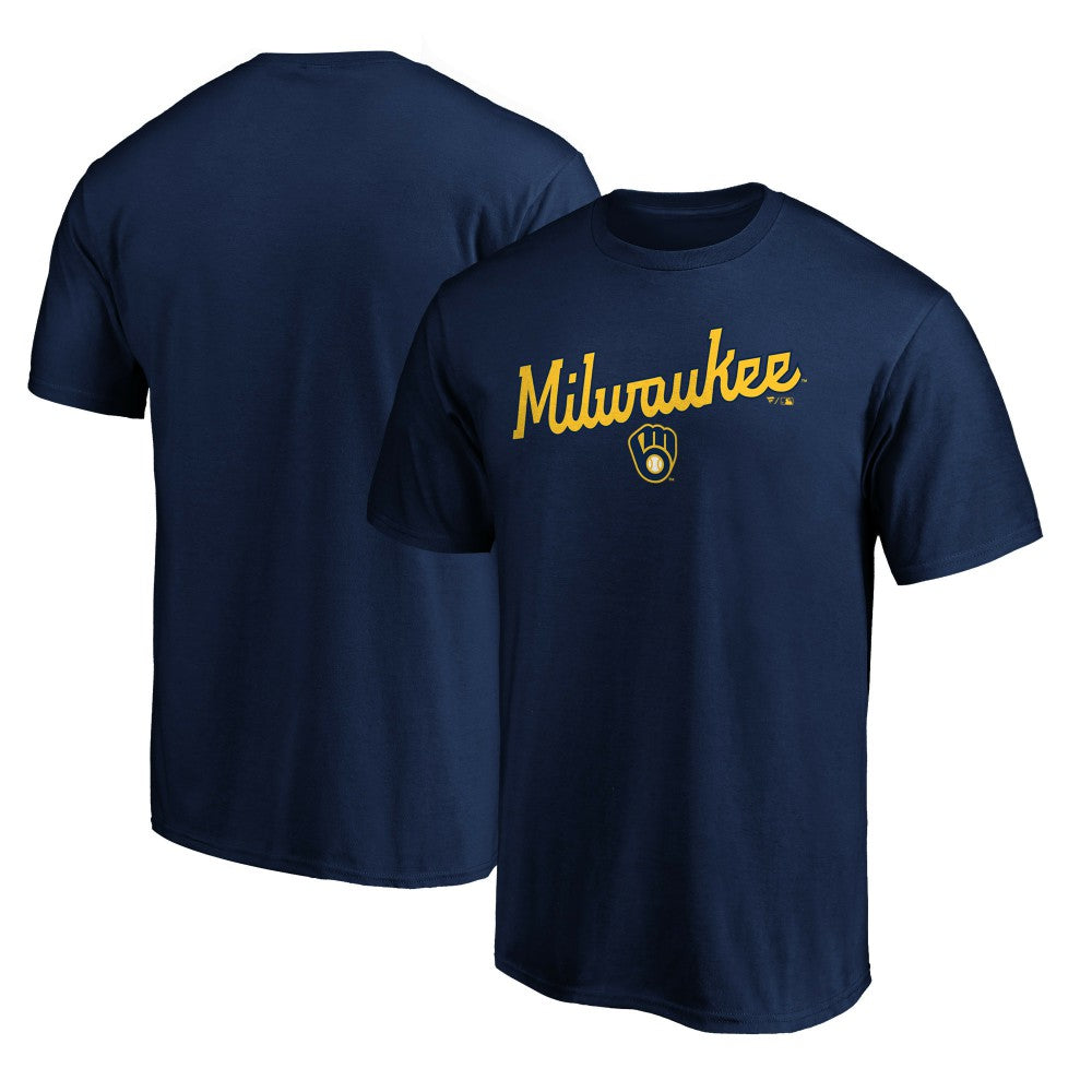 Milwaukee Brewers Series Sweep T-Shirt - Navy - MLB Sale