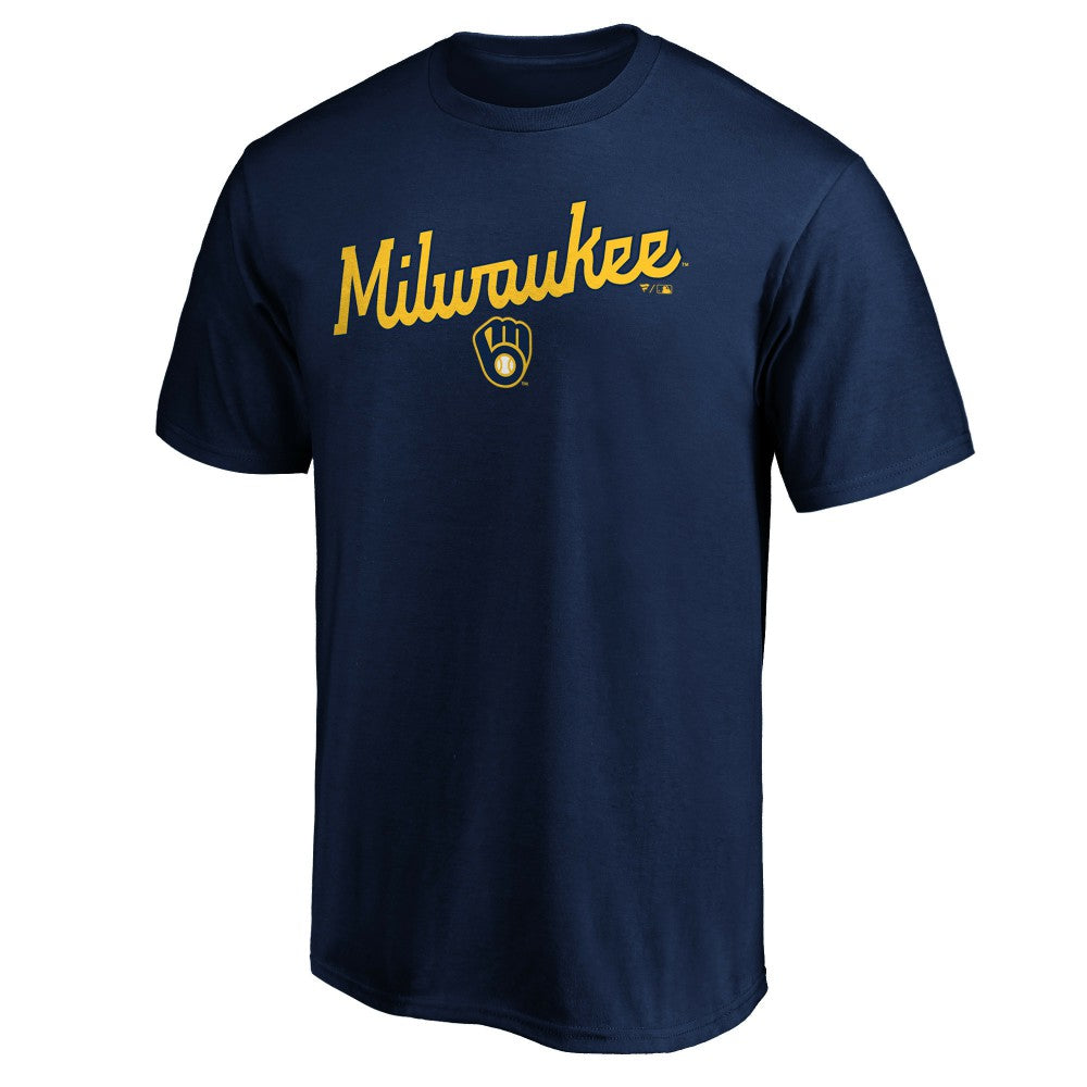 Milwaukee Brewers Series Sweep T-Shirt - Navy - MLB Sale