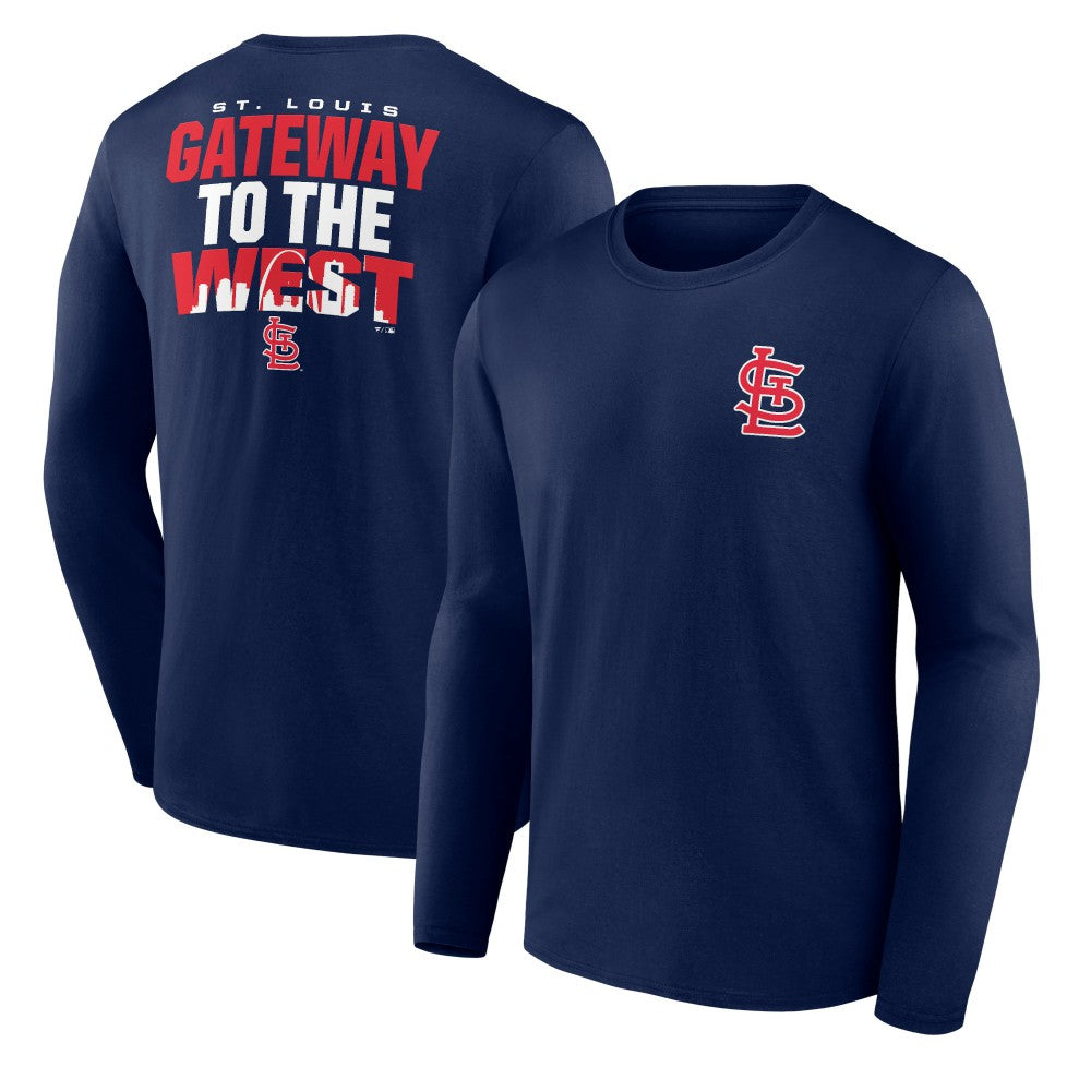 St. Louis Cardinals Hometown Collection Gateway Long Sleeve T-Shirt - Navy - MLB Lifestyle