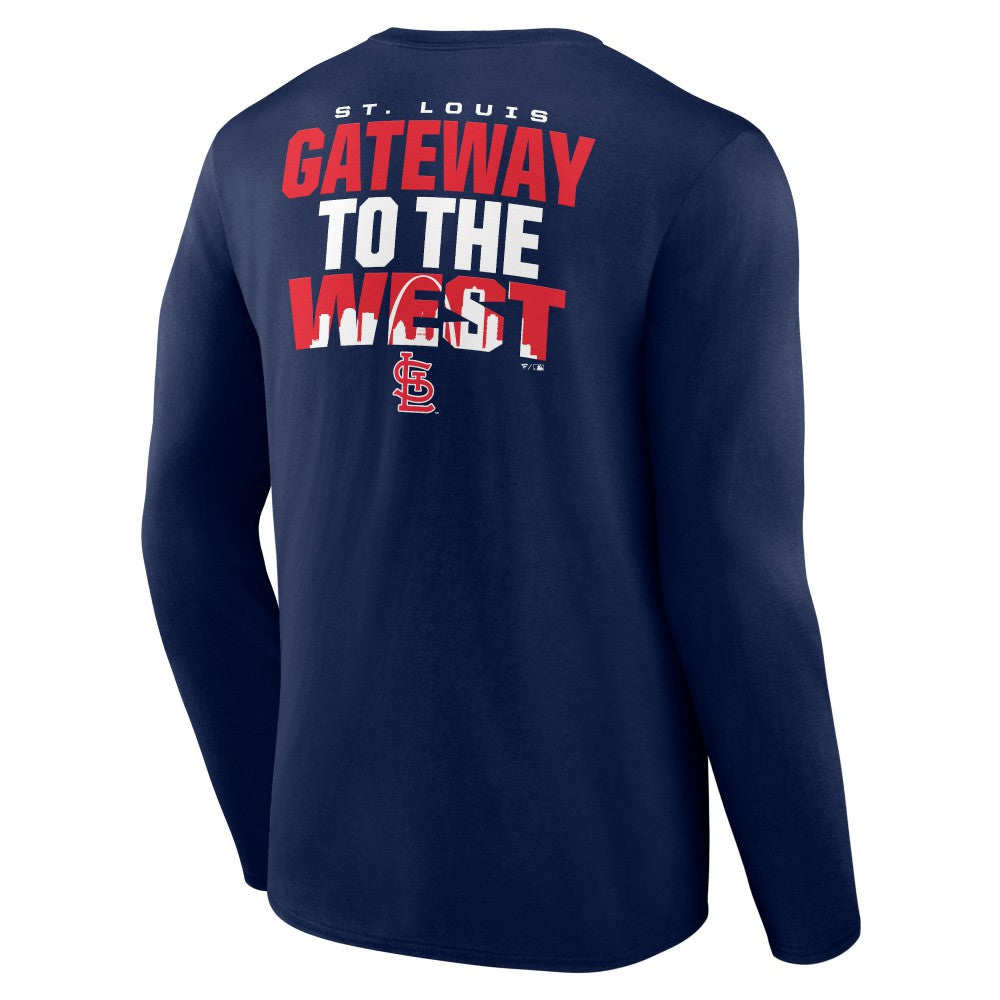 St. Louis Cardinals Hometown Collection Gateway Long Sleeve T-Shirt - Navy - MLB Lifestyle