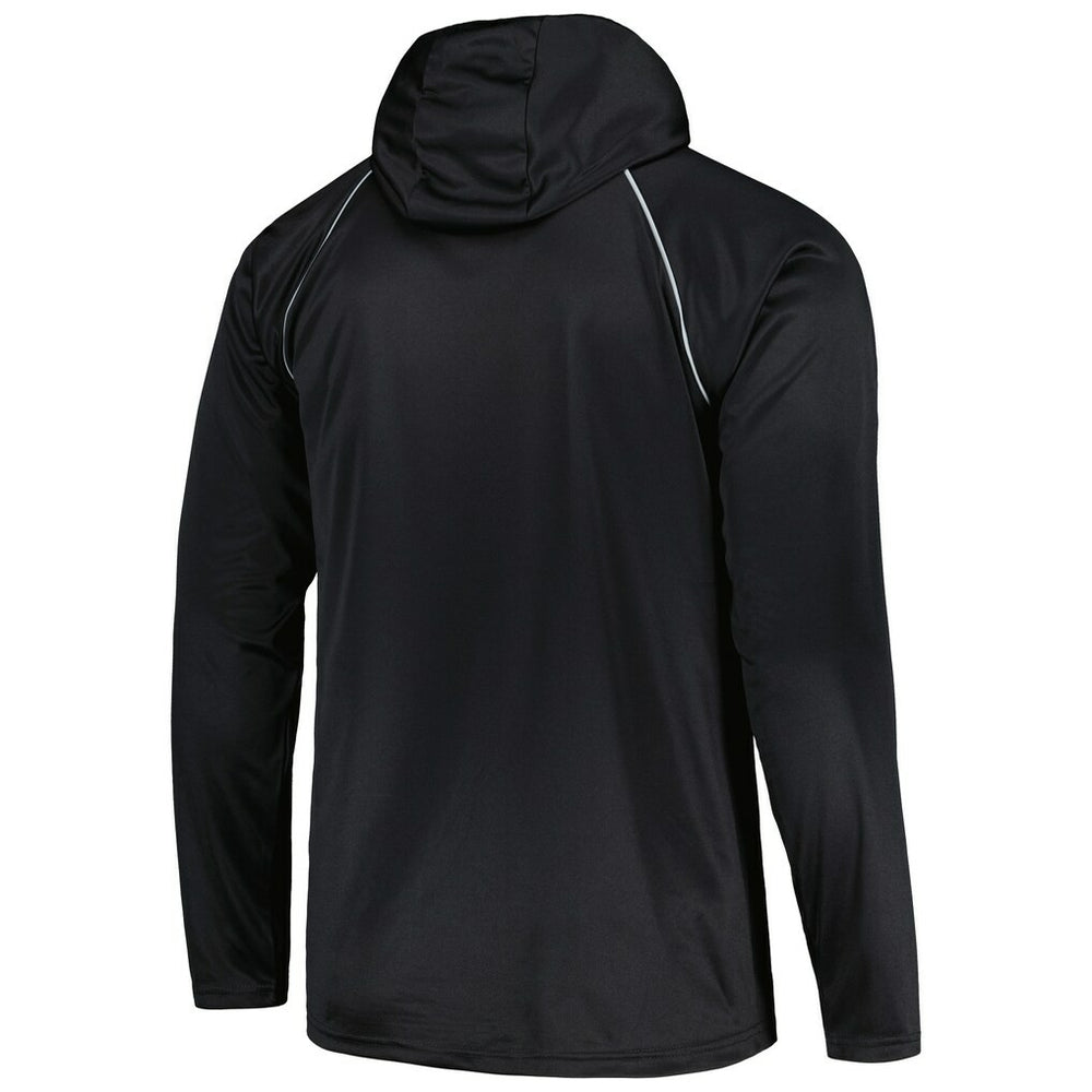 Las Vegas Raiders Starter Gridiron Classics Throwback Raglan Long Sleeve Hooded T-Shirt Black