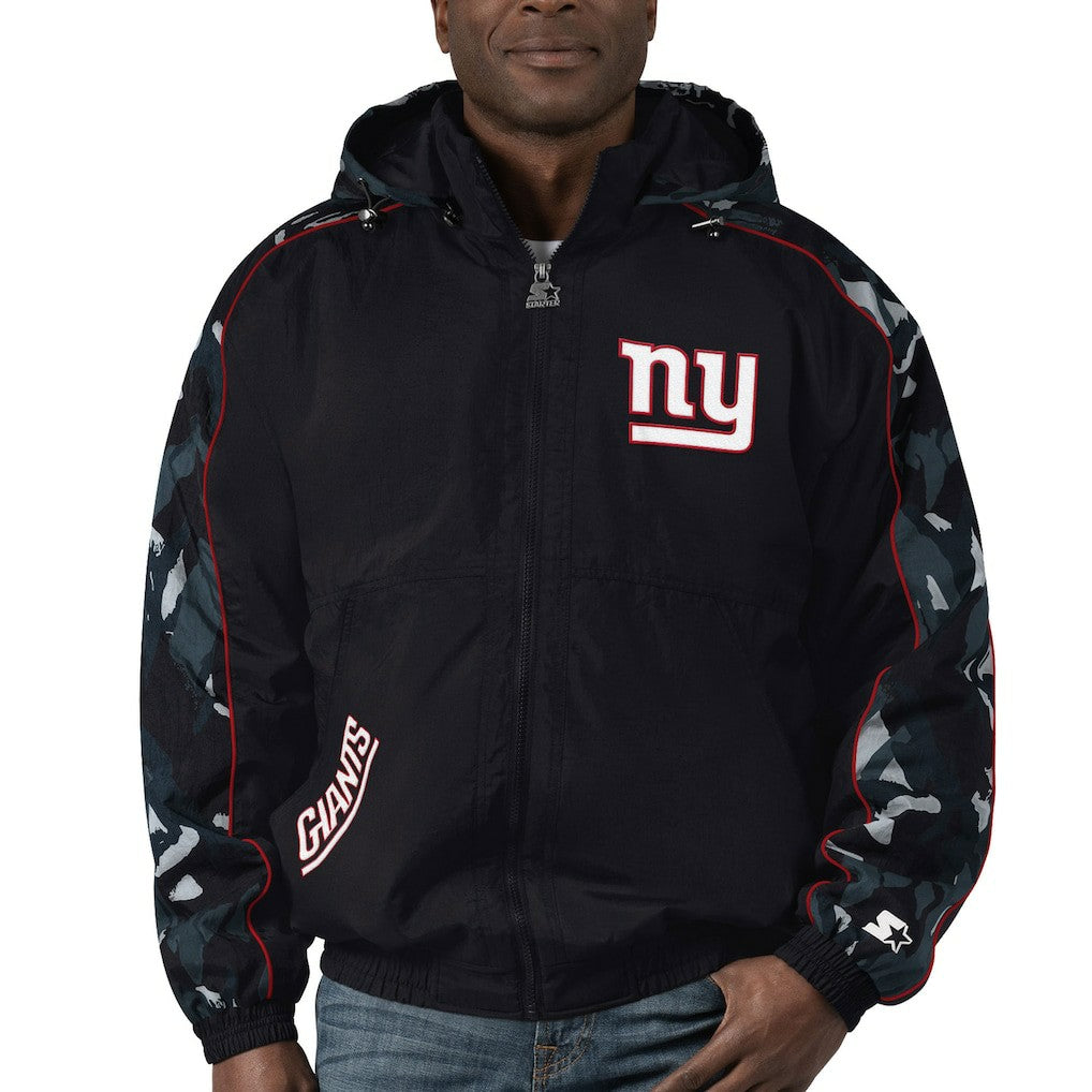 New York Giants Starter Thursday Night Gridiron Full-Zip Hoodie Black