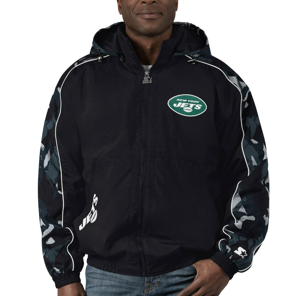 New York Jets Starter Thursday Night Gridiron Full-Zip Hoodie Black