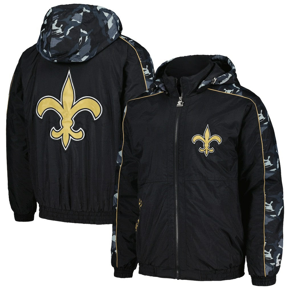 New Orleans Saints Starter Thursday Night Gridiron Full-Zip Hoodie Black