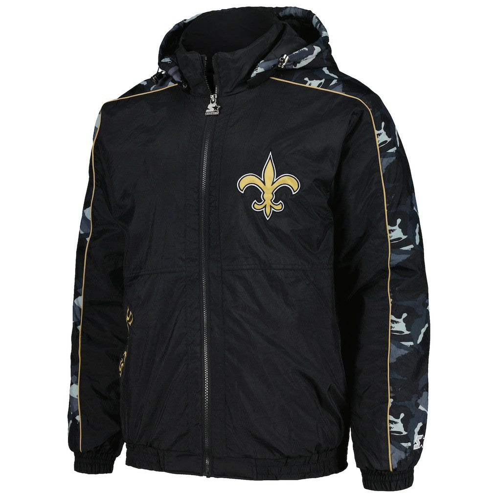New Orleans Saints Starter Thursday Night Gridiron Full-Zip Hoodie Black