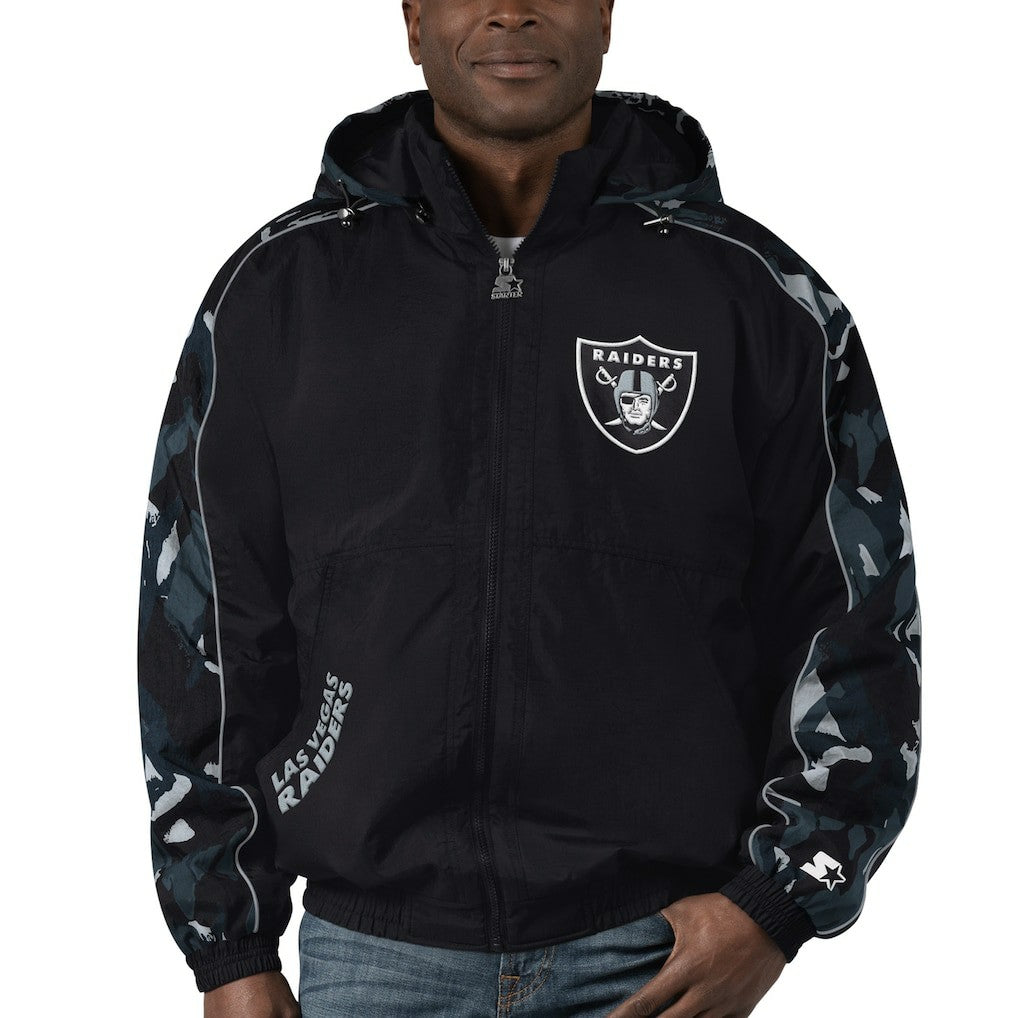 Las Vegas Raiders Starter Thursday Night Gridiron Full-Zip Hoodie Black
