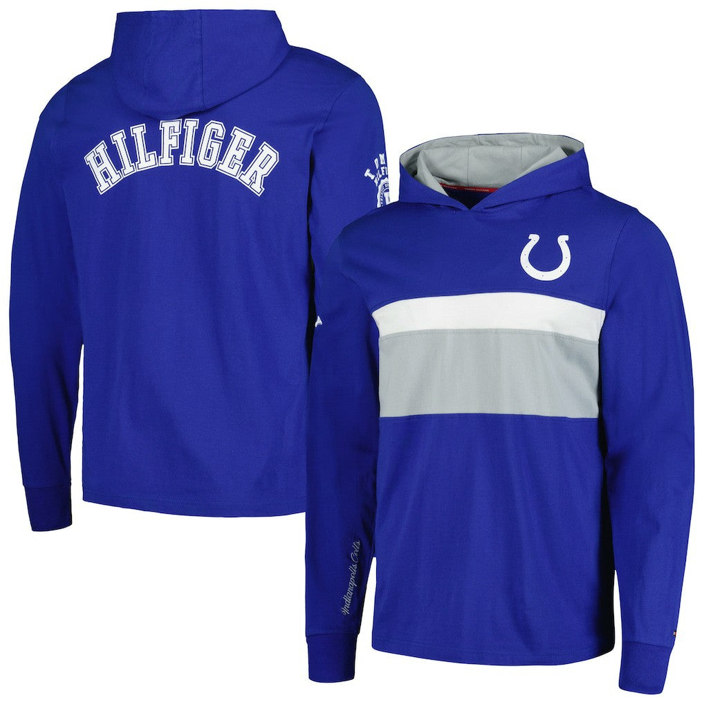 Indianapolis Colts Tommy Hilfiger Morgan Long Sleeve Hoodie T-Shirt Royal