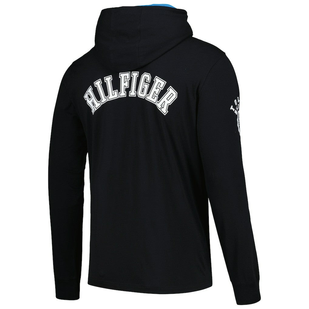 Carolina Panthers Tommy Hilfiger Morgan Long Sleeve Hoodie T-Shirt Black