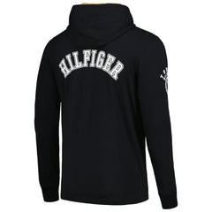 New Orleans Saints Tommy Hilfiger Morgan Long Sleeve Hoodie T-Shirt Black