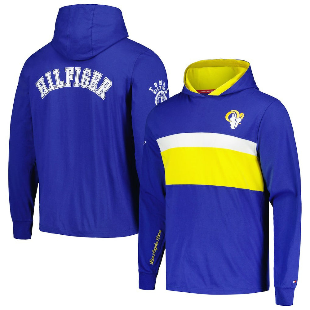 Los Angeles Rams Tommy Hilfiger Morgan Long Sleeve Hoodie T-Shirt Royal