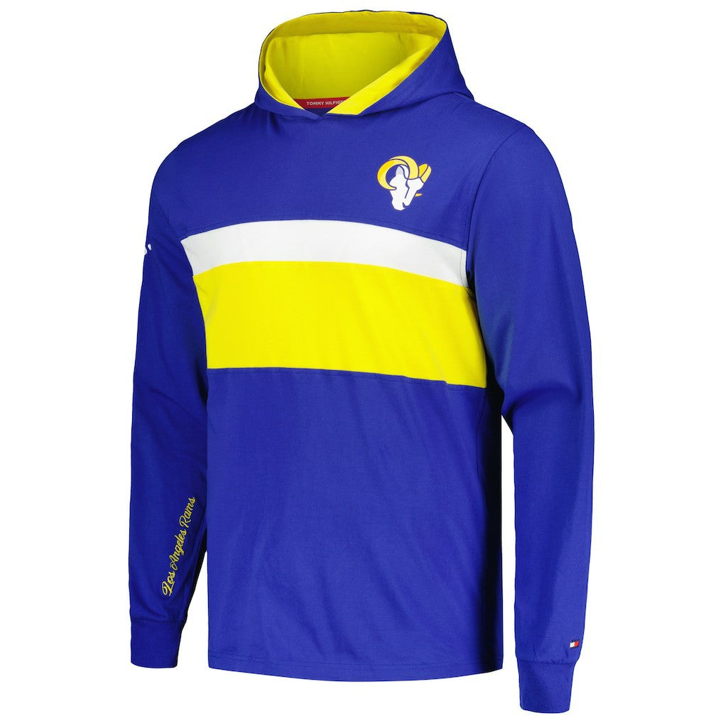 Los Angeles Rams Tommy Hilfiger Morgan Long Sleeve Hoodie T-Shirt Royal