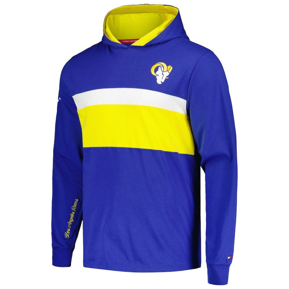 Los Angeles Rams Tommy Hilfiger Morgan Long Sleeve Hoodie T-Shirt Royal