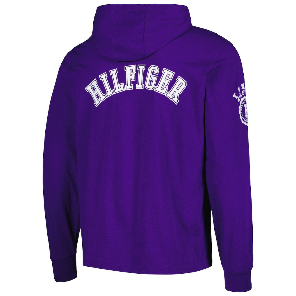Minnesota Vikings Tommy Hilfiger Morgan Long Sleeve Hoodie T-Shirt Purple