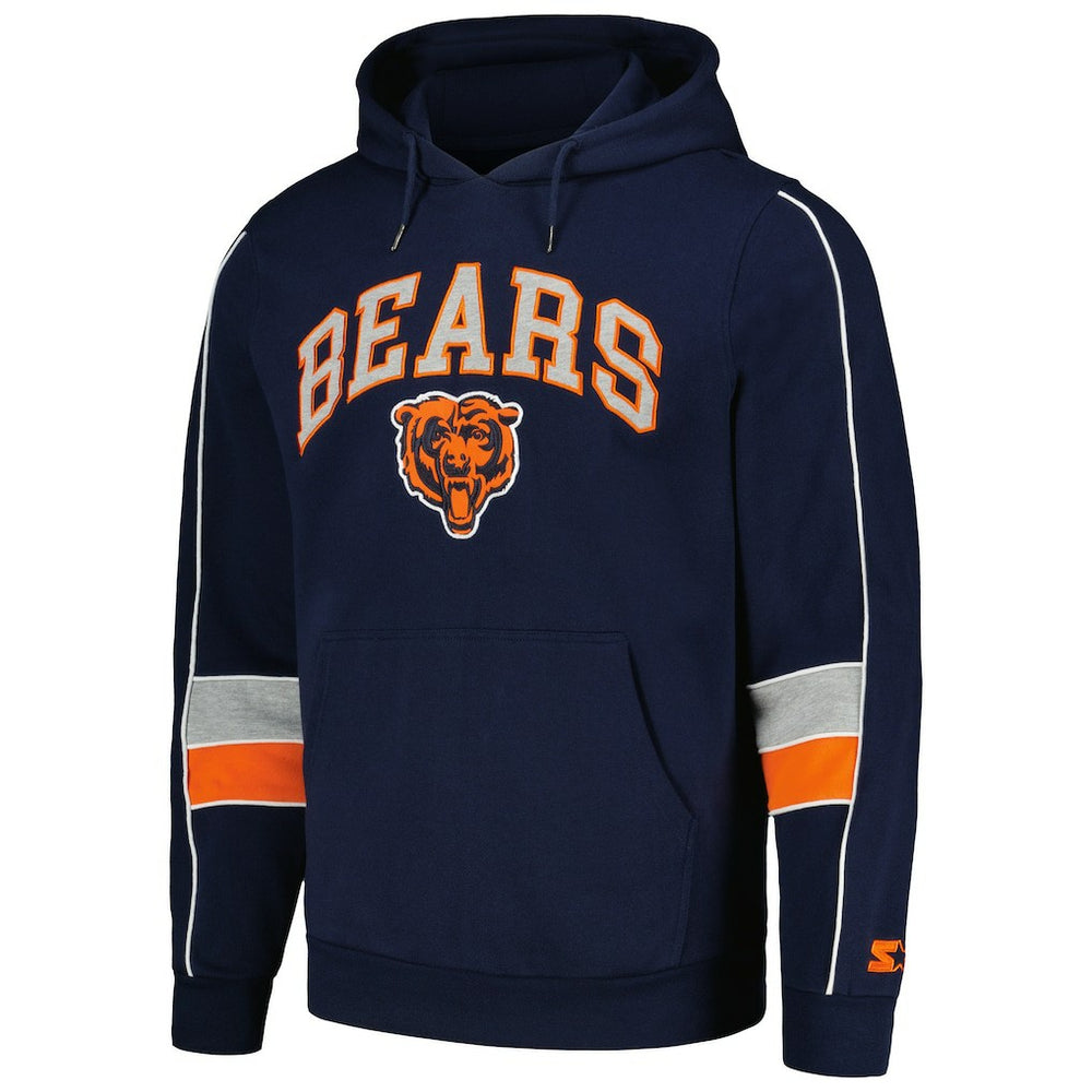Chicago Bears Starter Captain Pullover Hoodie Navy