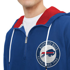 Buffalo Bills Tommy Hilfiger Aaron Quarter-Zip Hoodie Royal
