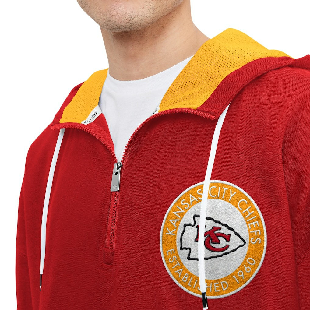 Kansas City Chiefs Tommy Hilfiger Aaron Quarter-Zip Hoodie Red