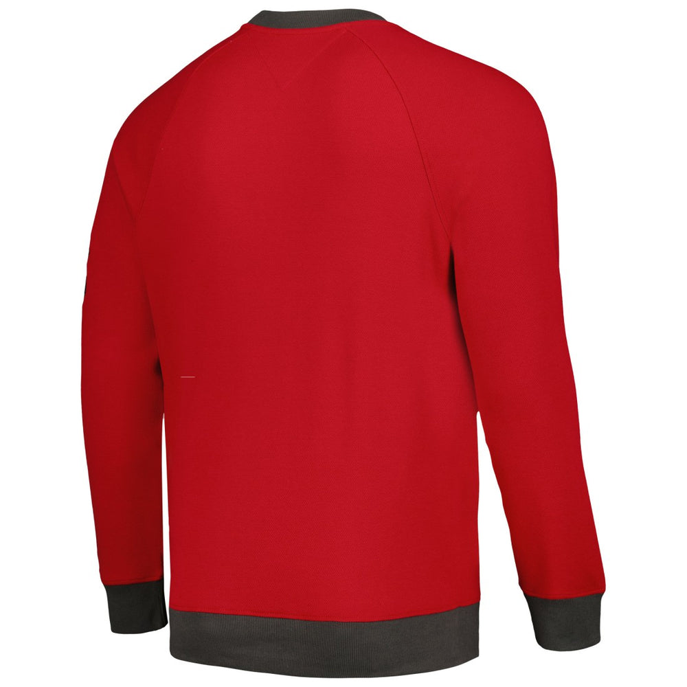 Tampa Bay Buccaneers Tommy Hilfiger Reese Raglan Tri-Blend Pullover Sweatshirt Red