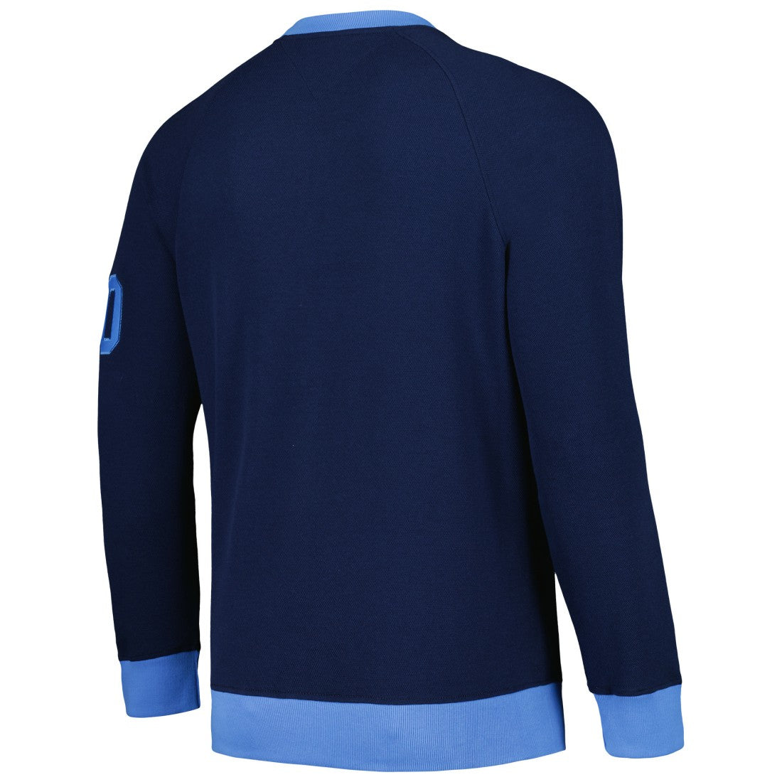Tennessee Titans Tommy Hilfiger Reese Raglan Tri-Blend Pullover Sweatshirt Navy