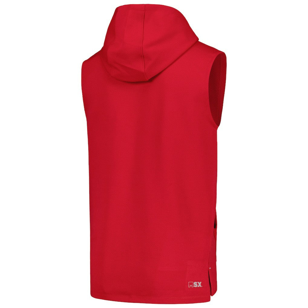 Arizona Cardinals MSX by Michael Strahan Marathon Sleeveless Pullover Hoodie Cardinal
