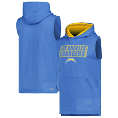 Los Angeles Chargers MSX by Michael Strahan Marathon Sleeveless Pullover Hoodie Powder Blue