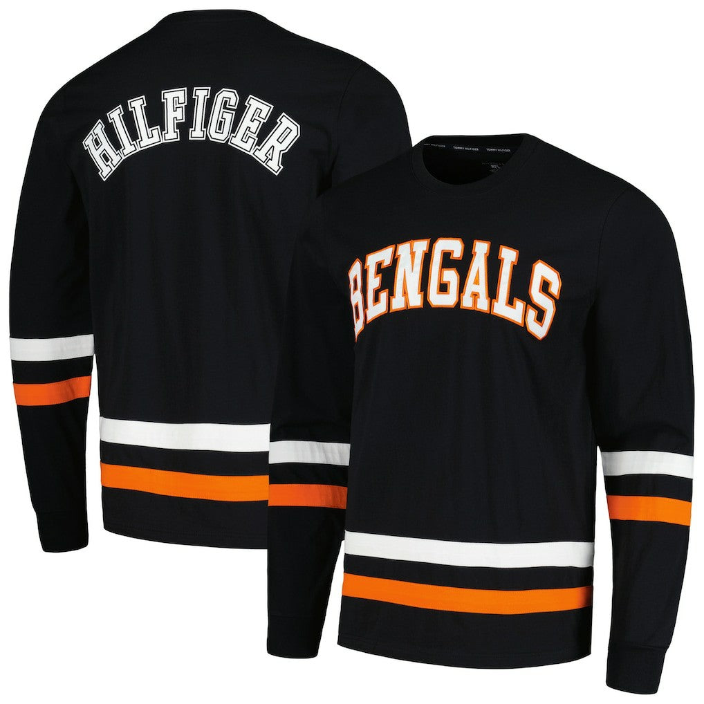 Cincinnati Bengals Tommy Hilfiger Nolan Long Sleeve T-Shirt Black/Orange