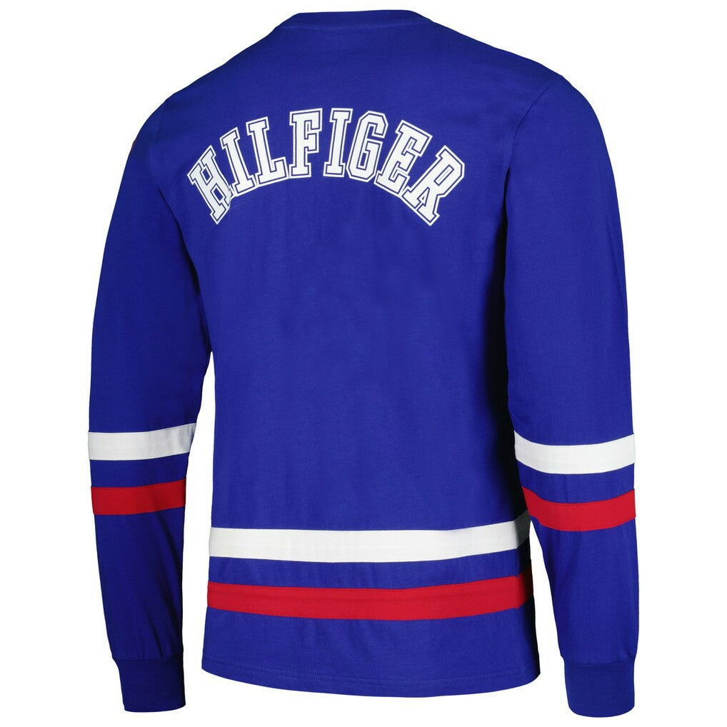 New York Giants Tommy Hilfiger Nolan Long Sleeve T-Shirt Royal/Red