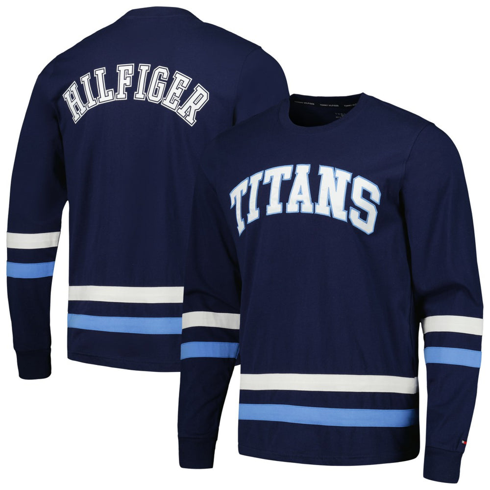 Tennessee Titans Tommy Hilfiger Nolan Long Sleeve T-Shirt Navy/Light Blue