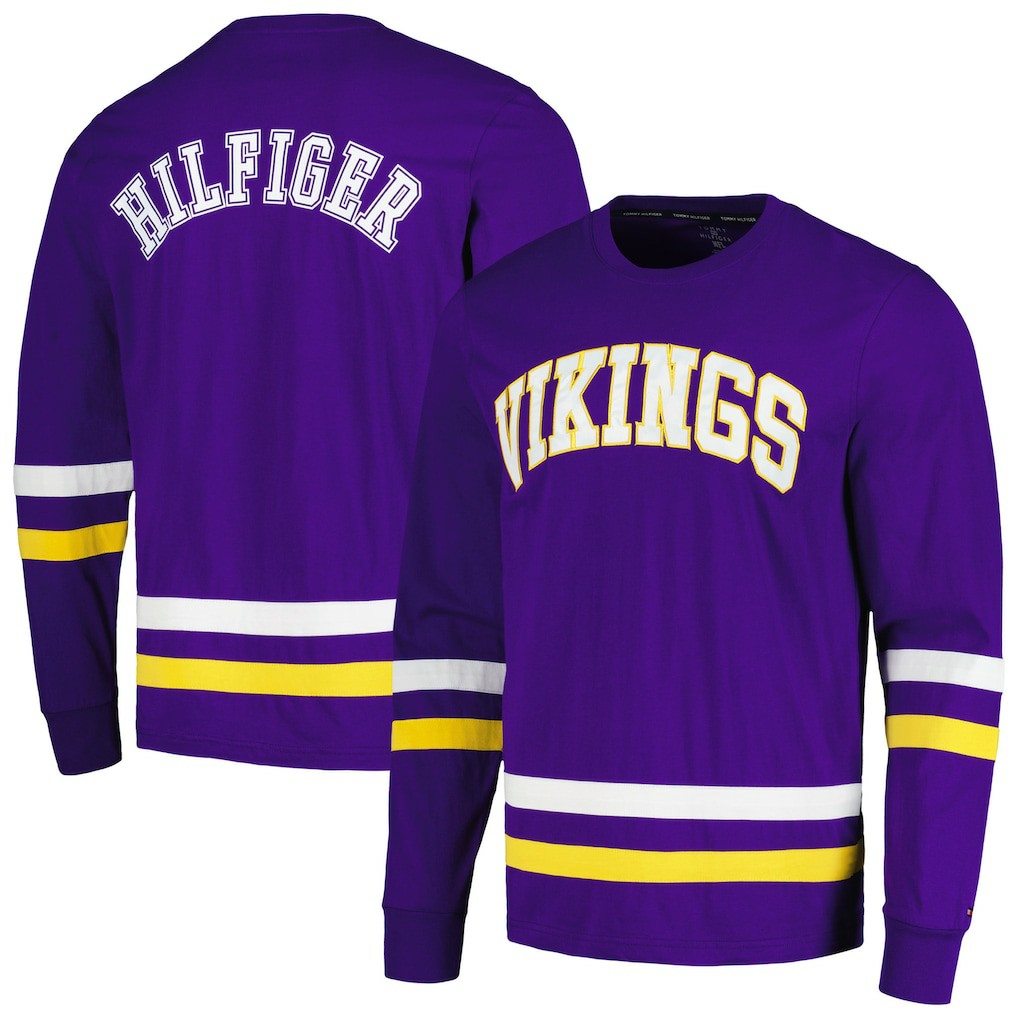 Minnesota Vikings Tommy Hilfiger Nolan Long Sleeve T-Shirt Purple/Gold
