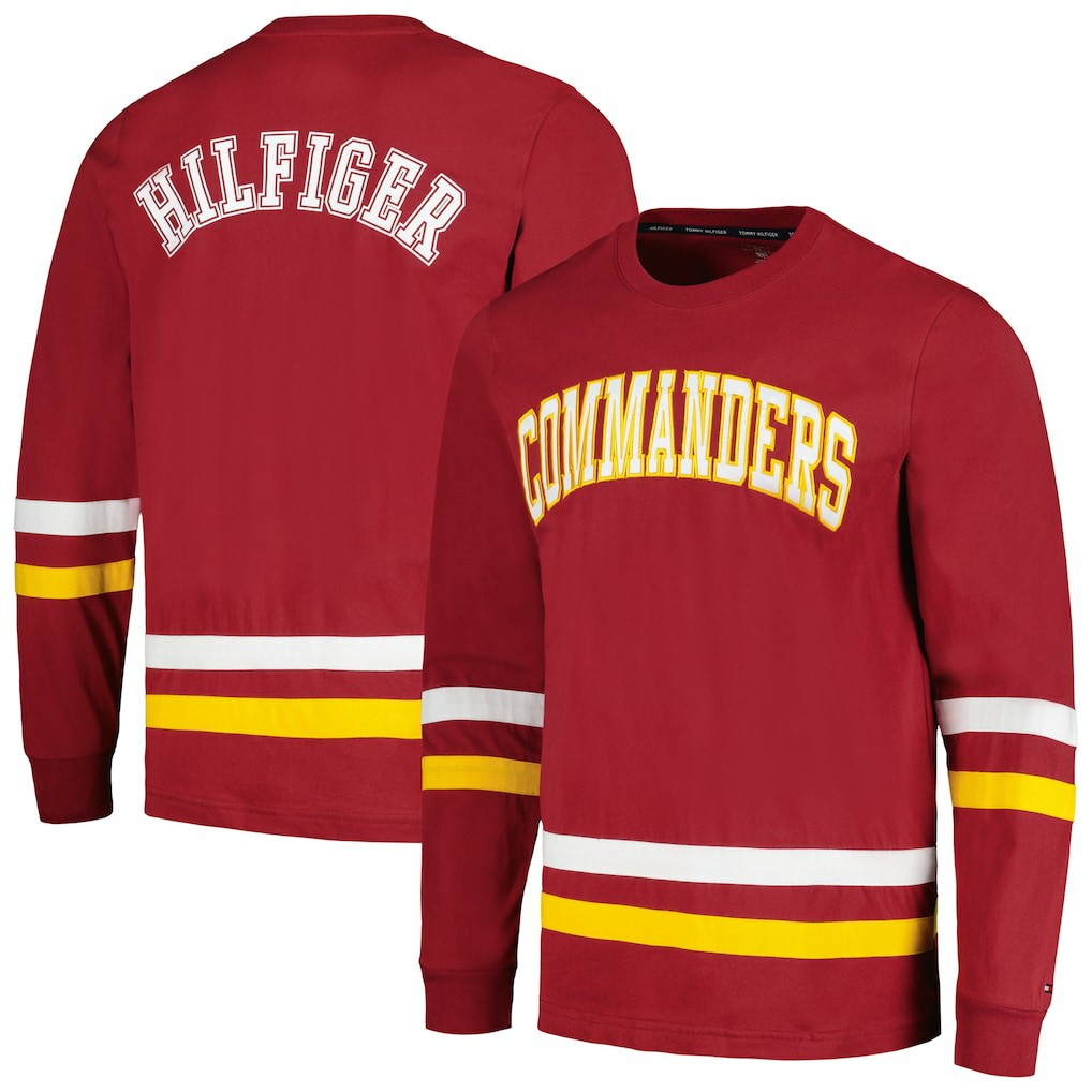 Washington Commanders Tommy Hilfiger Nolan Long Sleeve T-Shirt Burgundy/Gold