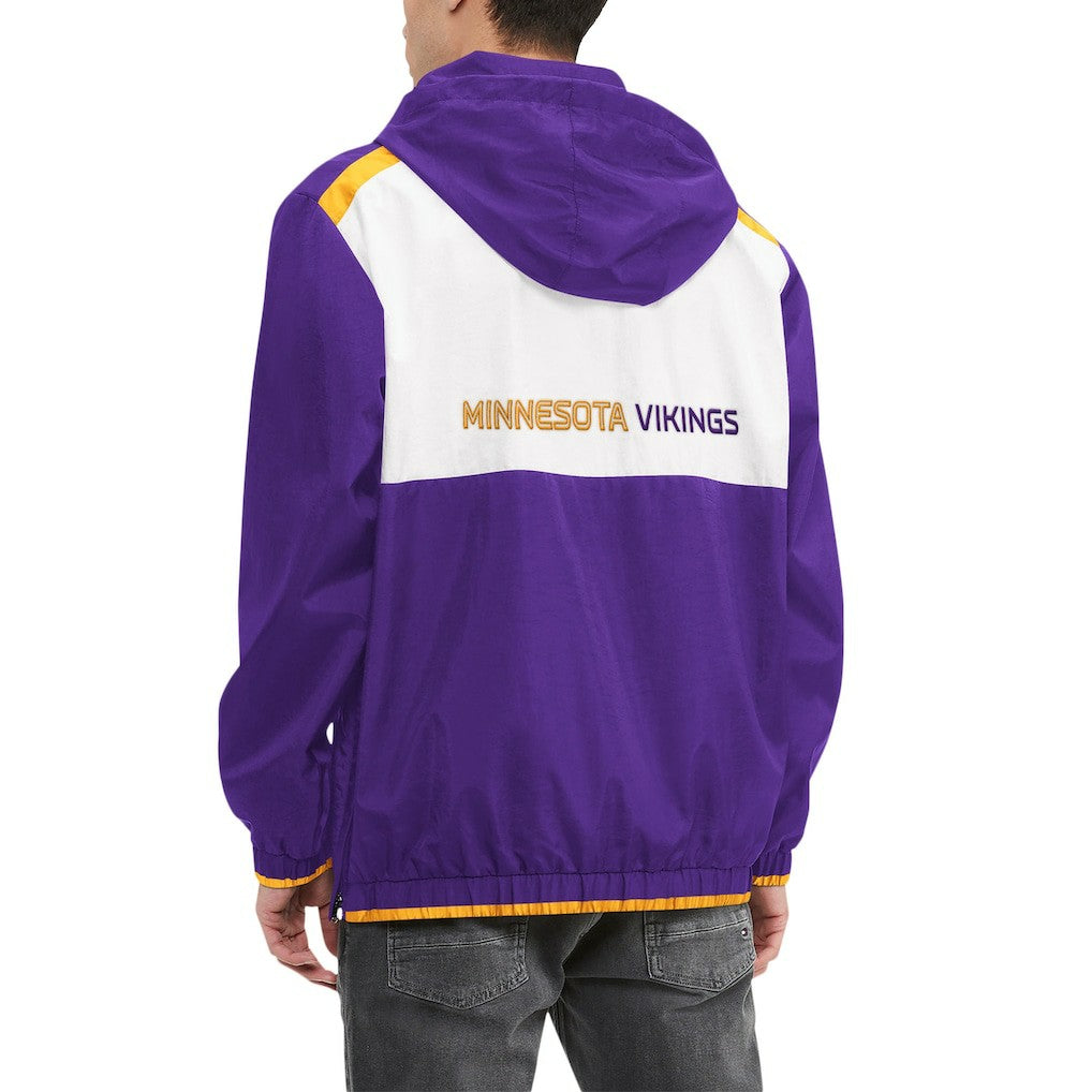 Minnesota Vikings Tommy Hilfiger Carter Half-Zip Hooded Top Purple/White