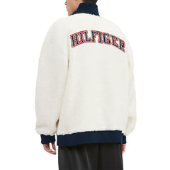 New England Patriots Tommy Hilfiger Jordan Sherpa Quarter-Zip Sweatshirt Cream