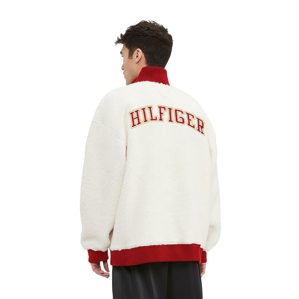 San Francisco 49ers Tommy Hilfiger Jordan Sherpa Quarter-Zip Sweatshirt Cream