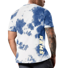 Los Angeles Rams MSX by Michael Strahan Freestyle Tie-Dye T-Shirt Royal