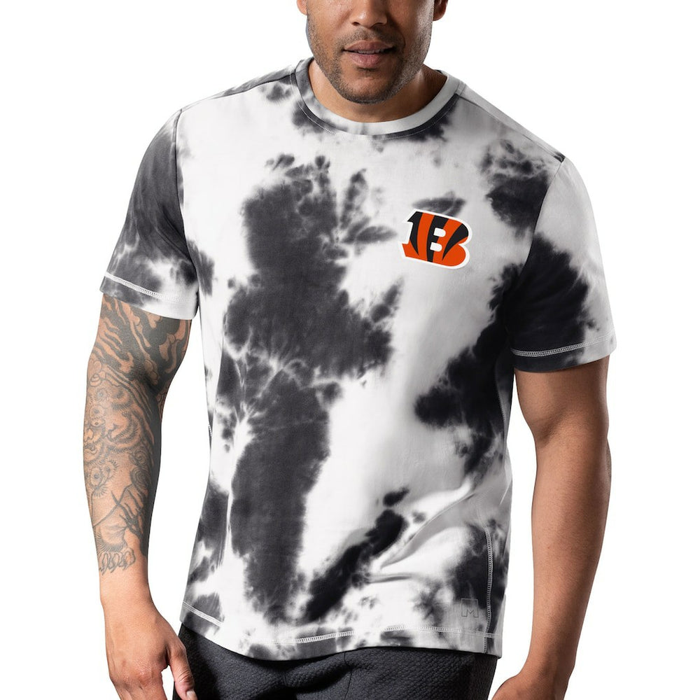 Cincinnati Bengals MSX by Michael Strahan Freestyle Tie-Dye T-Shirt Black