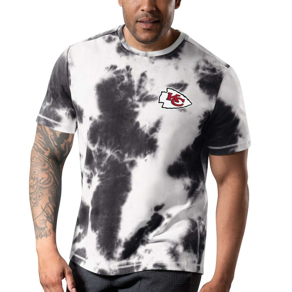 Kansas City Chiefs MSX by Michael Strahan Freestyle Tie-Dye T-Shirt Black