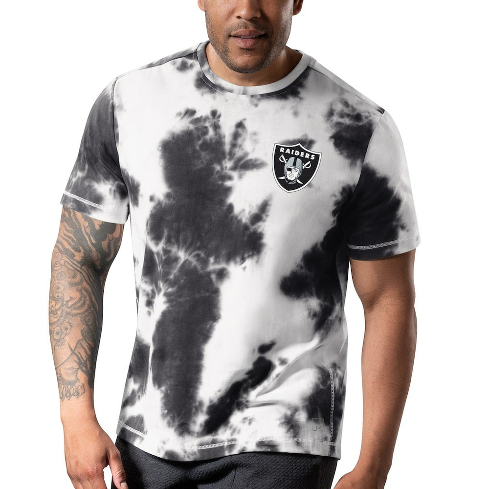 Las Vegas Raiders MSX by Michael Strahan Freestyle Tie-Dye T-Shirt Black