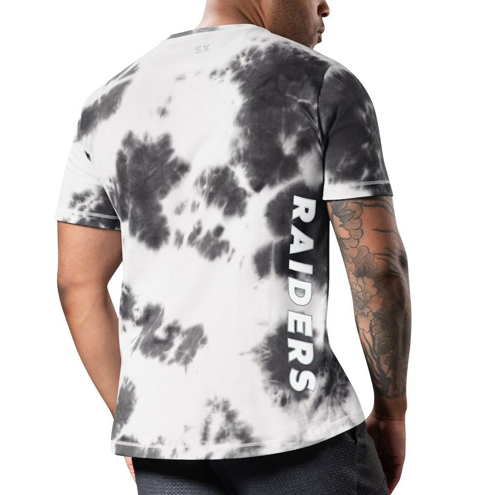 Las Vegas Raiders MSX by Michael Strahan Freestyle Tie-Dye T-Shirt Black