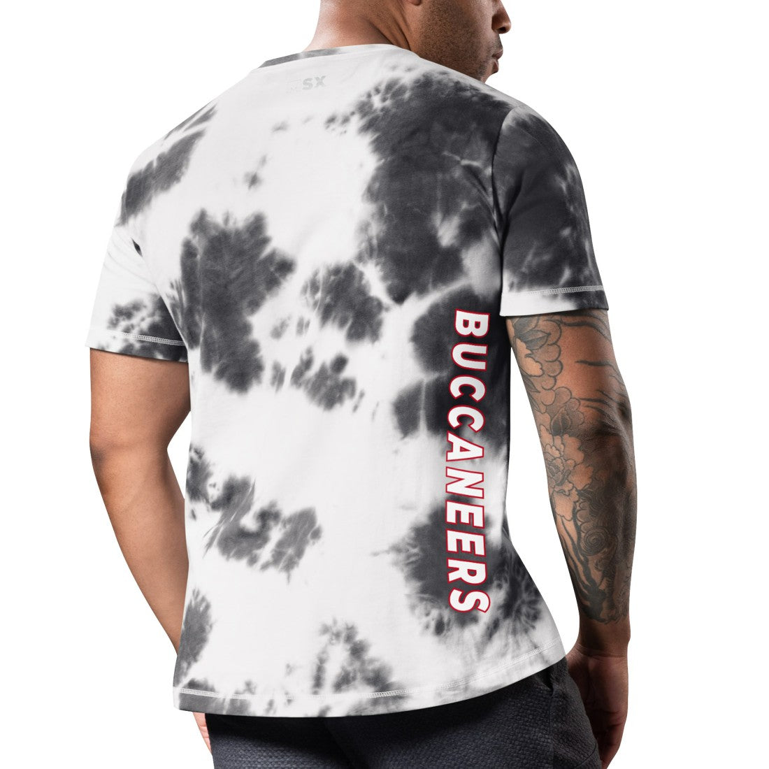 Tampa Bay Buccaneers MSX by Michael Strahan Freestyle Tie-Dye T-Shirt Black