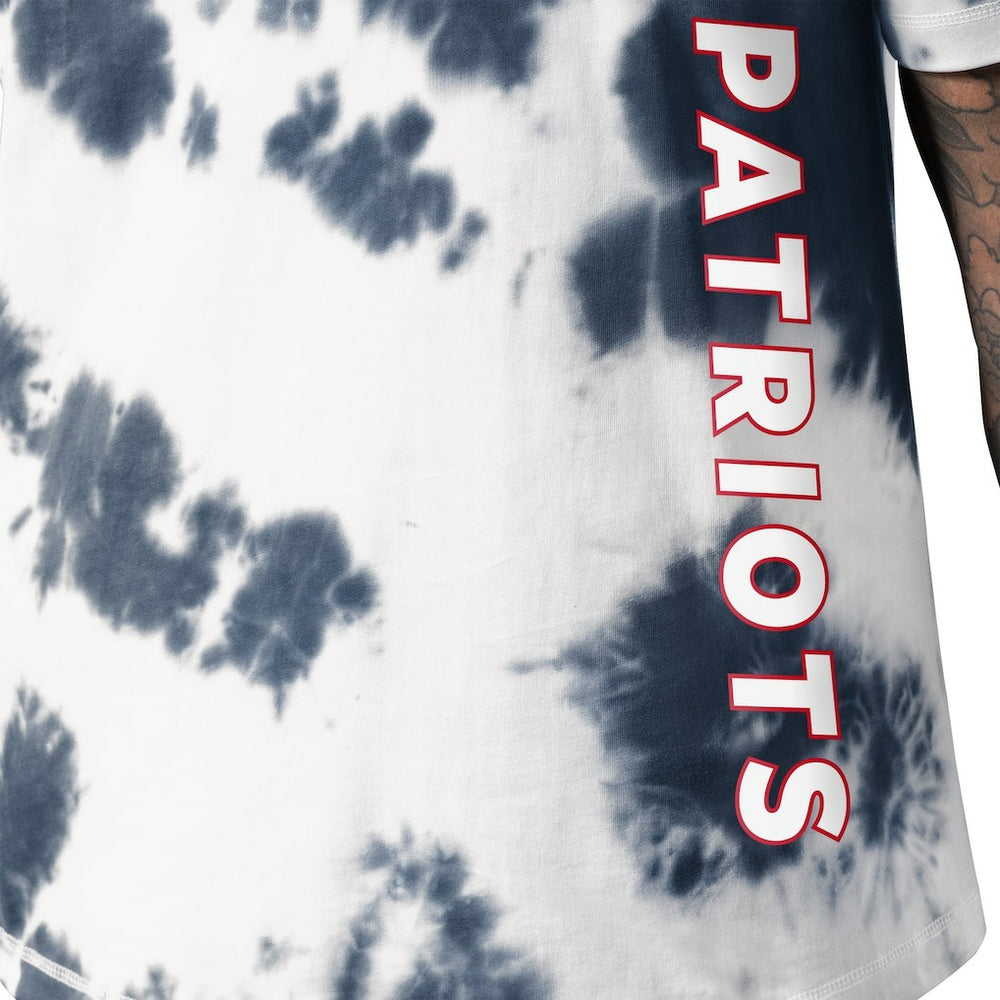 New England Patriots MSX by Michael Strahan Freestyle Tie-Dye T-Shirt Navy
