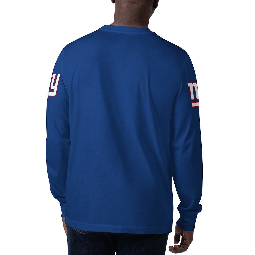 New York Giants Starter Clutch Hit Long Sleeve T-Shirt Royal
