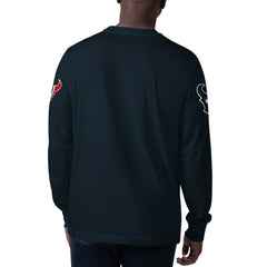 Houston Texans Starter Clutch Hit Long Sleeve T-Shirt Navy