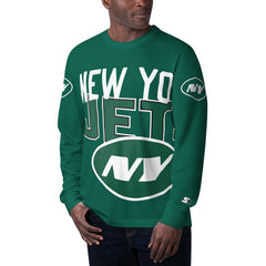New York Jets Starter Clutch Hit Long Sleeve T-Shirt Green